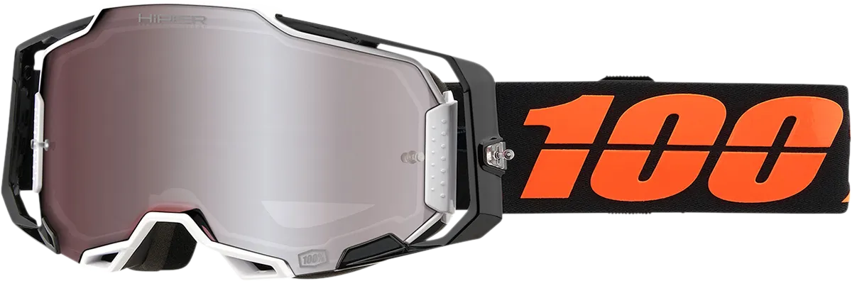 100% Armega Goggles - Blacktail - HiPER Silver Mirror 50003-00002