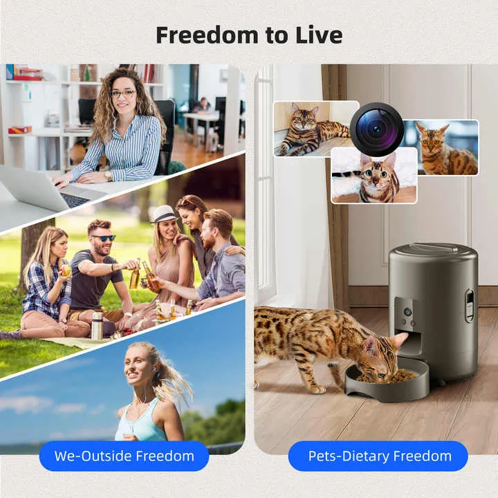 2 لتر مع موزع طعام القطط والكلاب للتصوير . 2L with Cat and Dog Food Dispenser for Photography