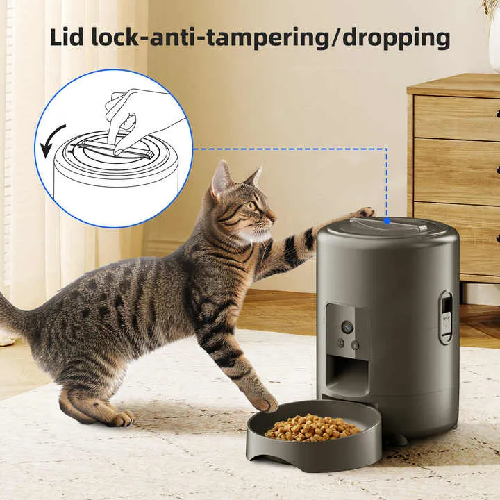 2 لتر مع موزع طعام القطط والكلاب للتصوير . 2L with Cat and Dog Food Dispenser for Photography
