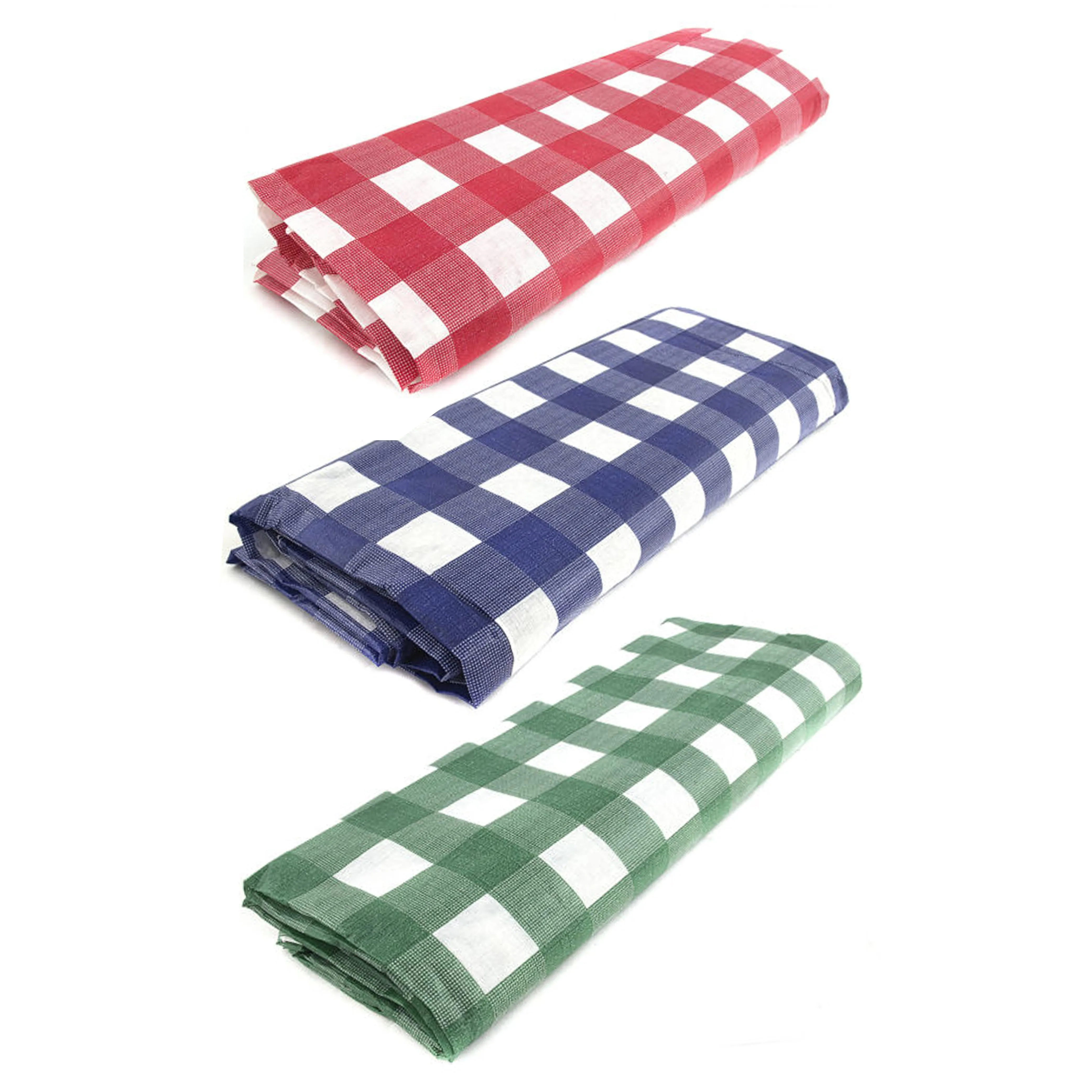 2 Pc Reusable Checkered Tablecloth Vinyl Picnic Party Table Cover Gingham Cloth