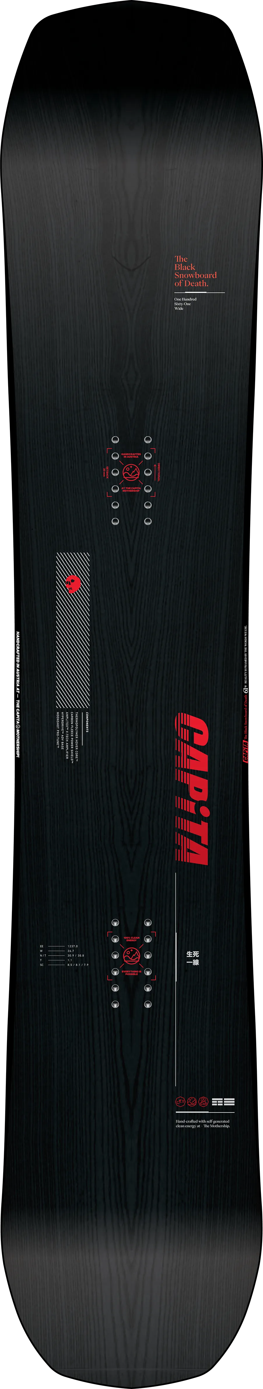 2024 Black Snowboard Of Death | Asst. Sizes