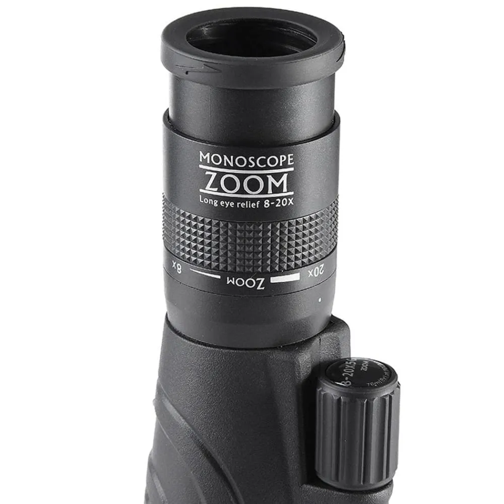20x50 Monocular High Powered Zoom Telescope with Optical Glass