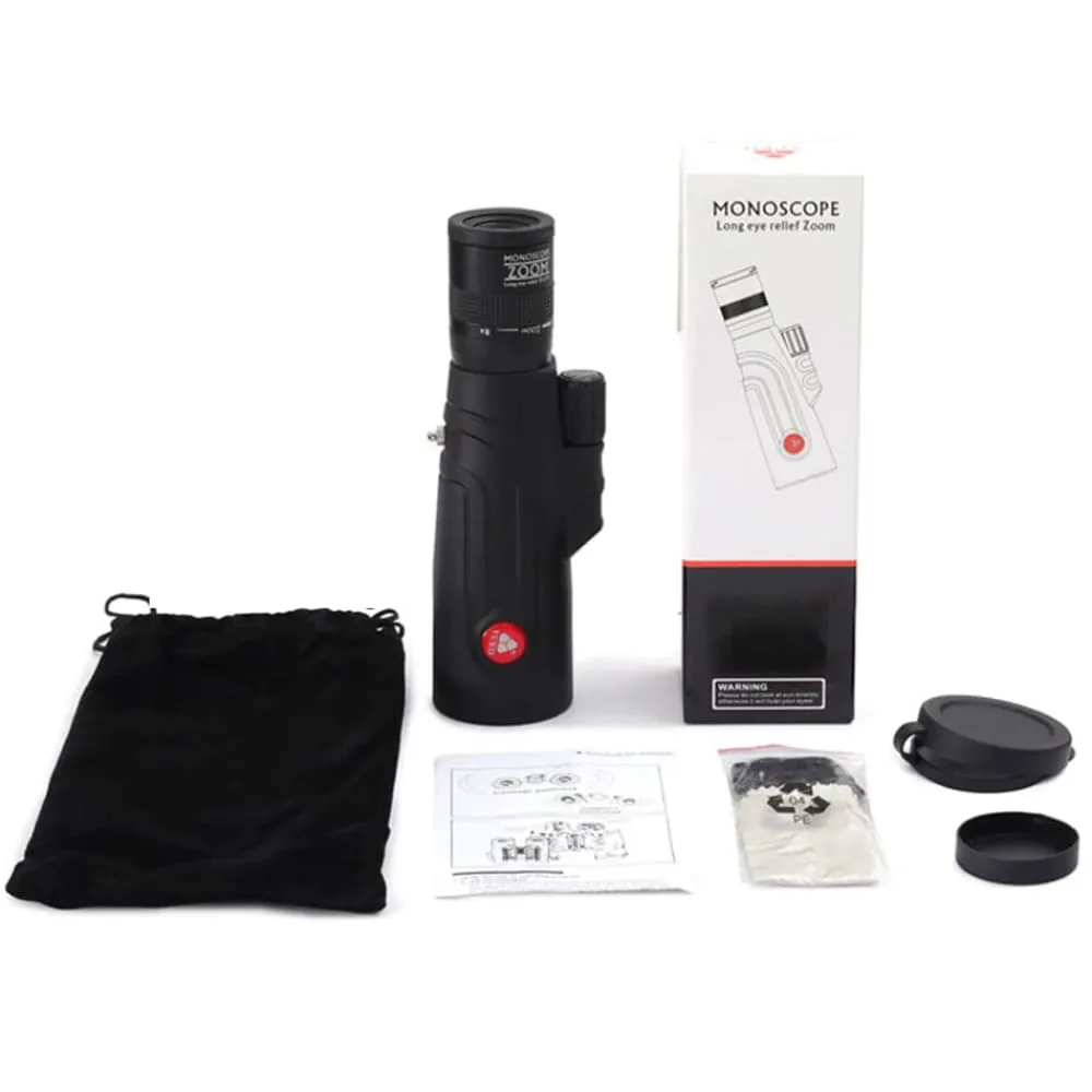 20x50 Monocular High Powered Zoom Telescope with Optical Glass