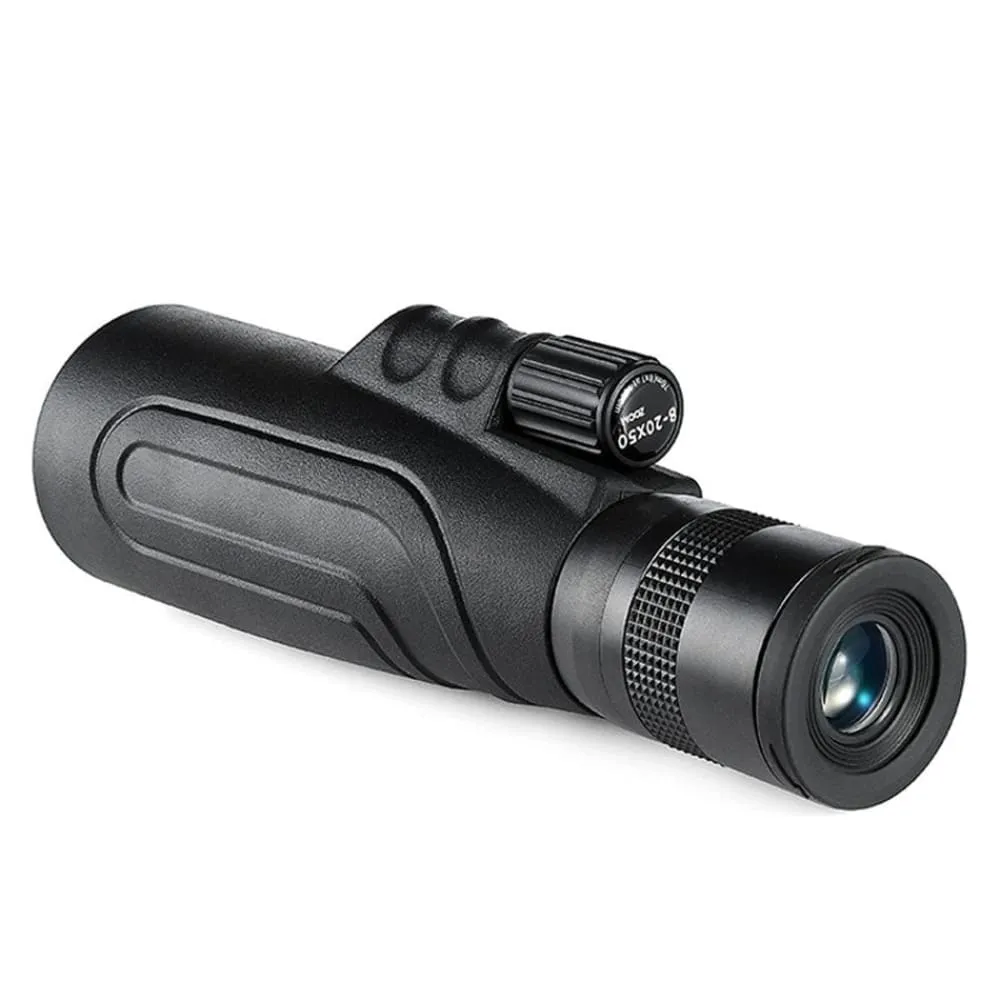 20x50 Monocular High Powered Zoom Telescope with Optical Glass