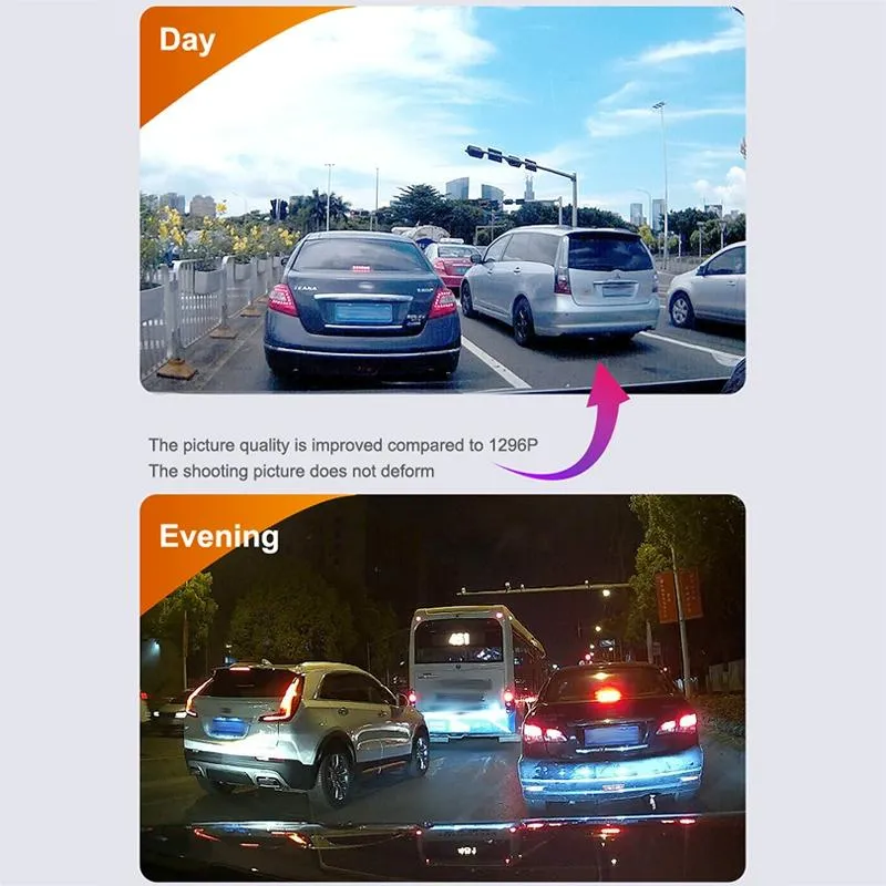 2K Night Vision Car Recorder with Wi-Fi & Mobile App Support