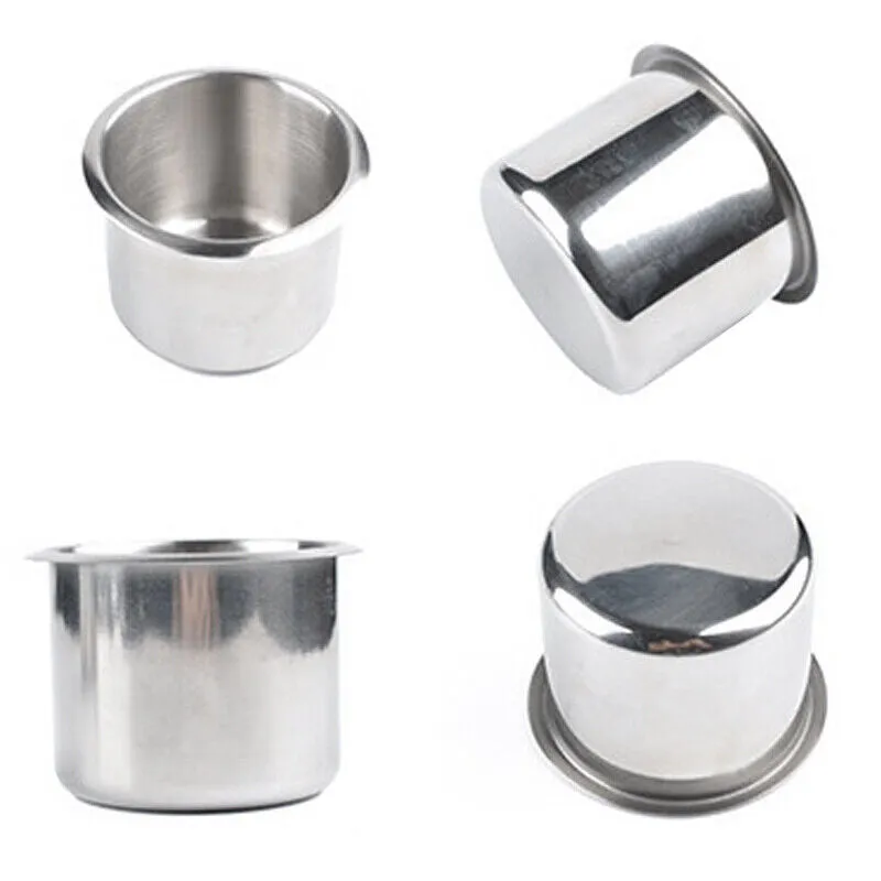 2PCS Stainless Steel Cup Drink Holder | For Marine | Car | Truck | Camper RV Boat