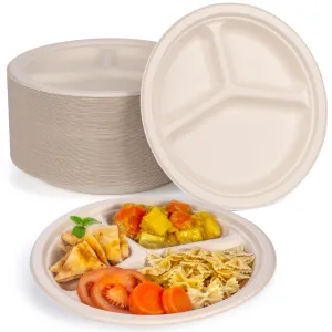 3 Compartment Plates 10Inch