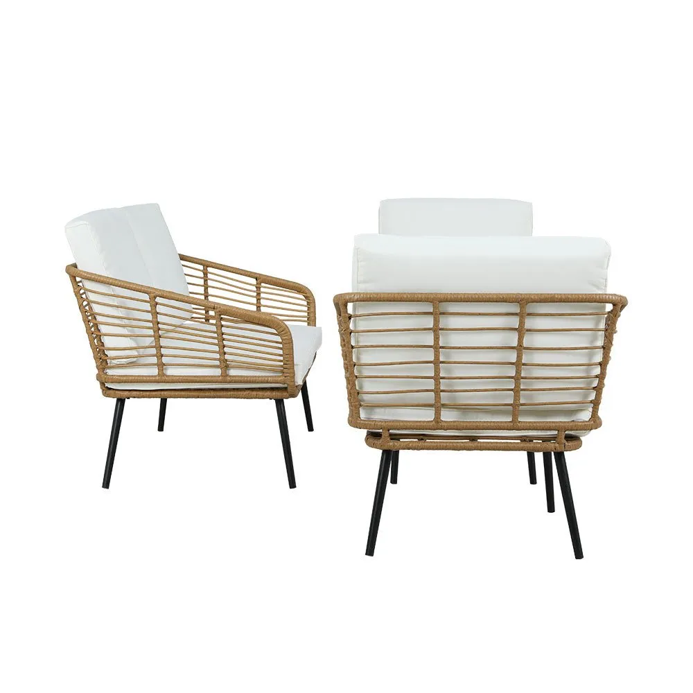 4 Seater Rattan Outdoor Lounge Set
