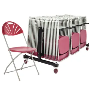 84 x Classic Fan Back Folding Chair   Trolley Bundle