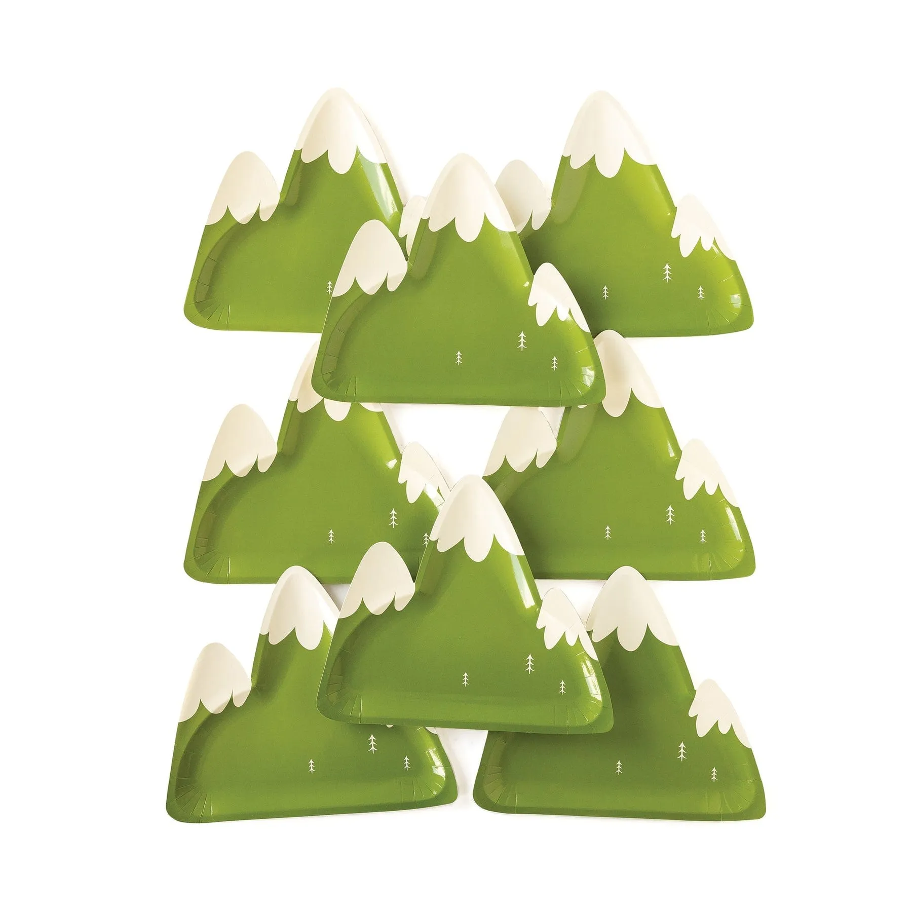 Adventure Mountain Shaped Party Plates x 8