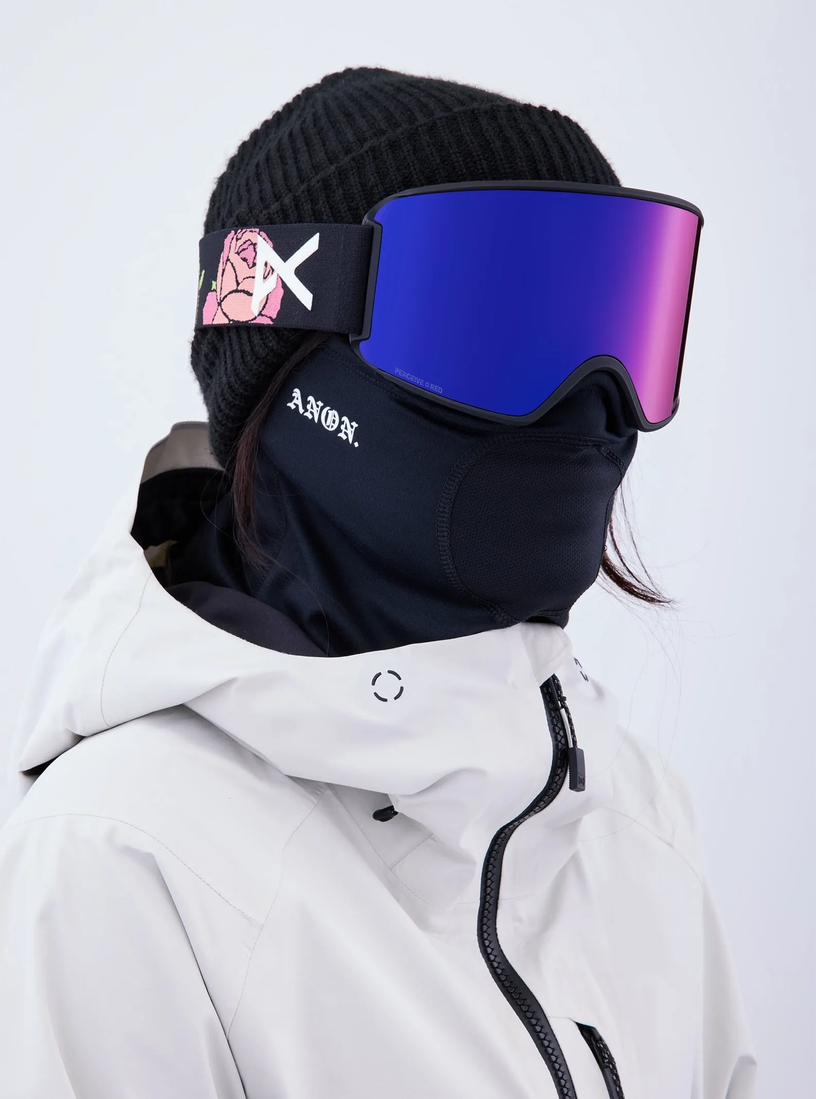 Anon WM3 Goggles MFI Face Mask & Spare Lens Womens 2023 Talent Scout / Perceive Sun Red Lens