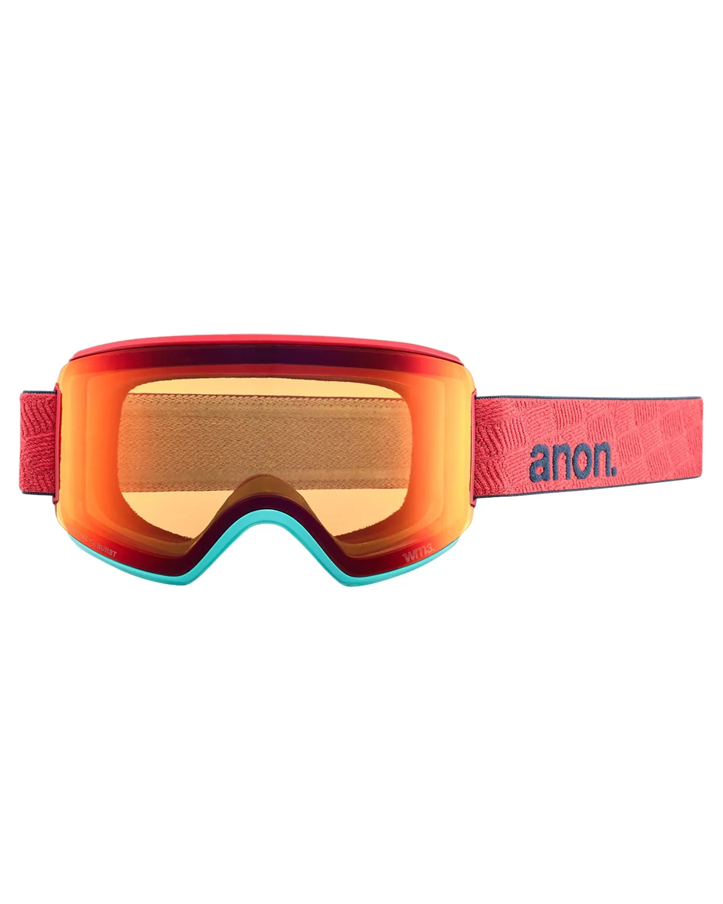 Anon Women's M3 Snow Goggles   Bonus Lens   Mfi® Face Mask - Coral/Perceive Sunny Bronze Lens