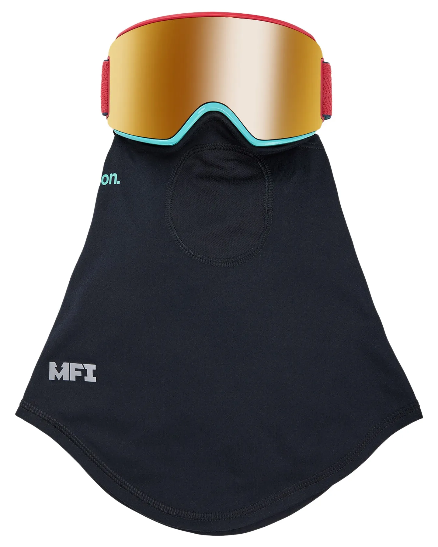 Anon Women's M3 Snow Goggles   Bonus Lens   Mfi® Face Mask - Coral/Perceive Sunny Bronze Lens