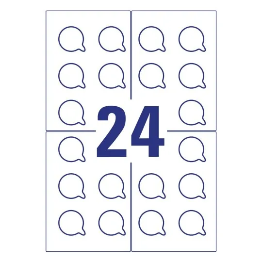 Avery Inspection Plates 30 mm - (L7804-10)