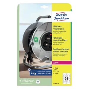 Avery Inspection Plates 30 mm - (L7804-10)