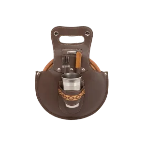 BBQ Set Single Brown Eco Leather