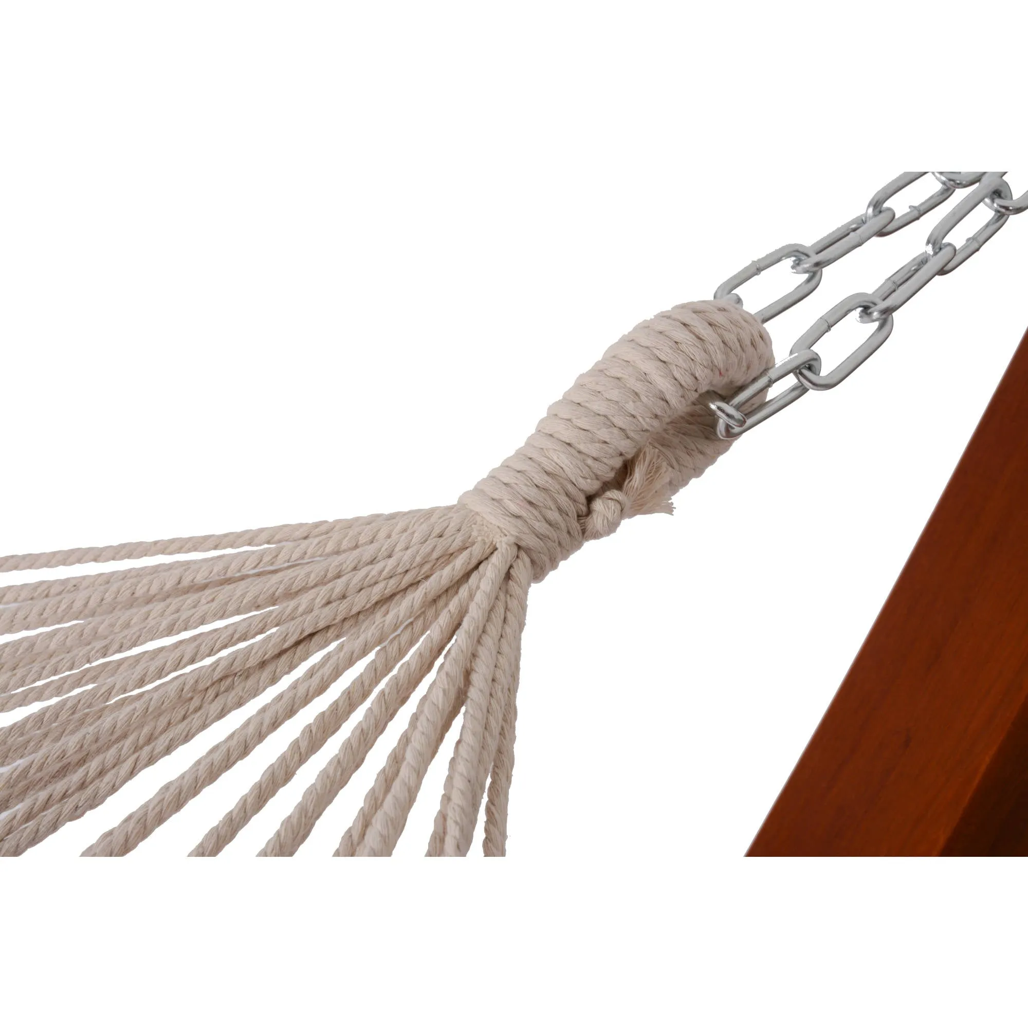 Bentwood Breeze Luxury Hammock With Wood Frame - Champagne
