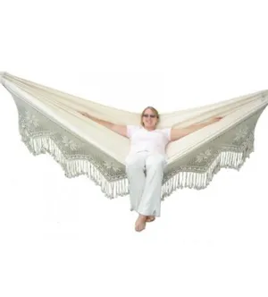 Brazilian Style Double Deluxe Hammock - Natural