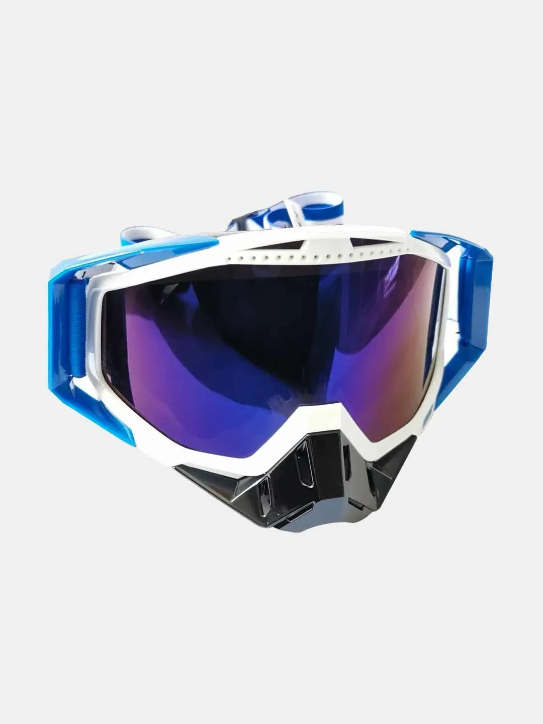 BSDDP Blue White Goggles-Blue Tint
