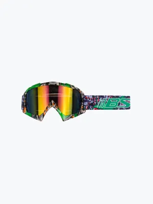BSDDP Graphics Goggles With Box Green Orange Rainbow Tint