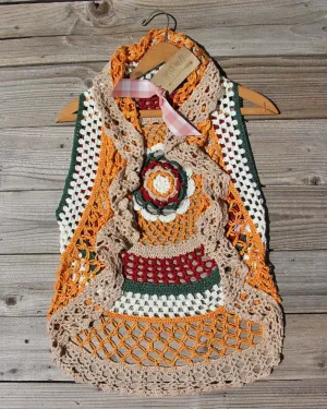 Buffalo Crochet Vest in Sand