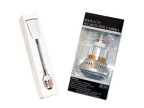 Bulb Hidden Nightvision Security Camera Motion Detect Digital Recorder