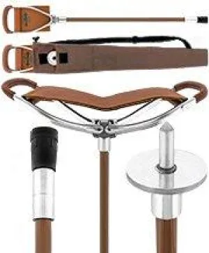 Cane Hammock Chair  - Non Adjustable - Genuine Leather
