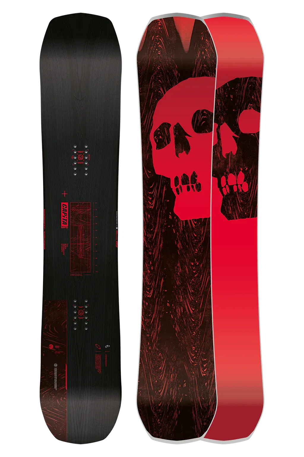 Capita Black Snowboard of Death Snowboard 2025 - 156cm