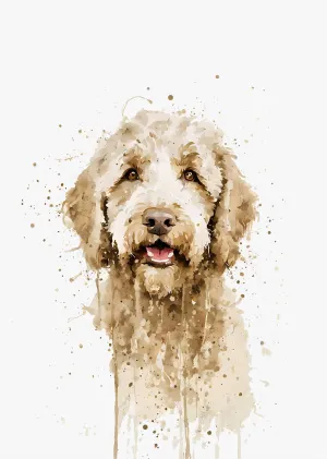 Cavapoo Dog Wall Art Print