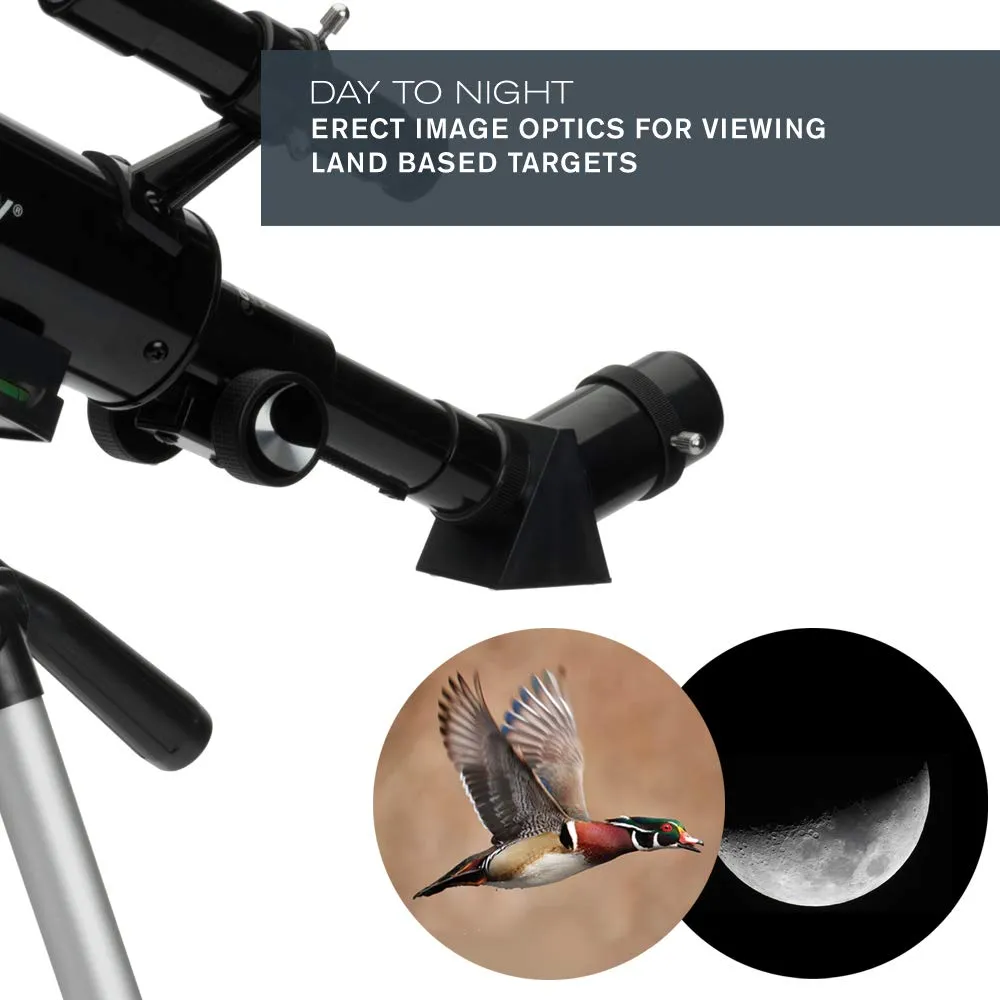 Celestron - 70mm Travel Scope - Portable Refractor Telescope - Fully-Coated Glass Optics - Ideal Telescope for Beginners - BONUS Astronomy Software Package