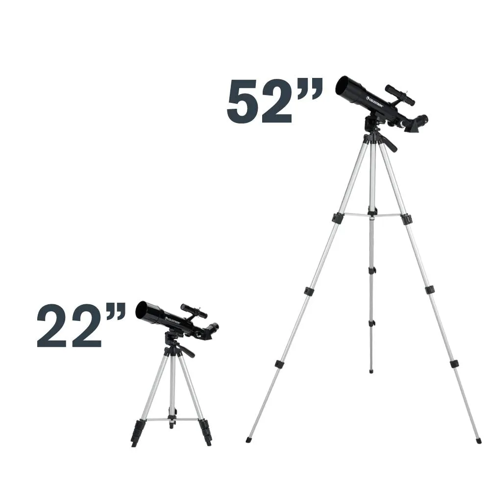 Celestron - 70mm Travel Scope - Portable Refractor Telescope - Fully-Coated Glass Optics - Ideal Telescope for Beginners - BONUS Astronomy Software Package