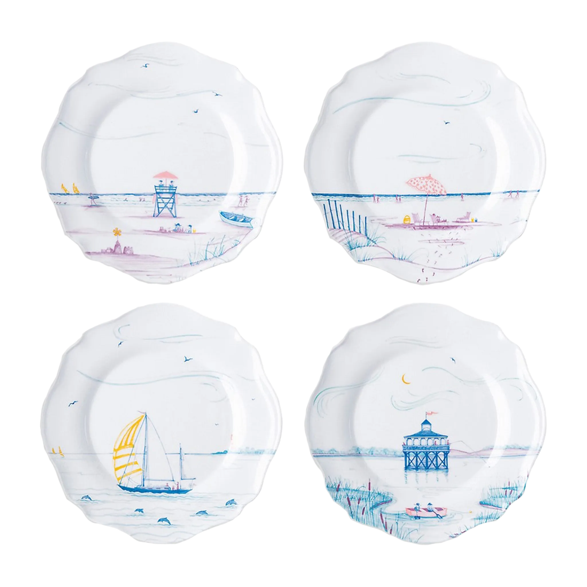 Country Estate Seaside Assorted Party Plates