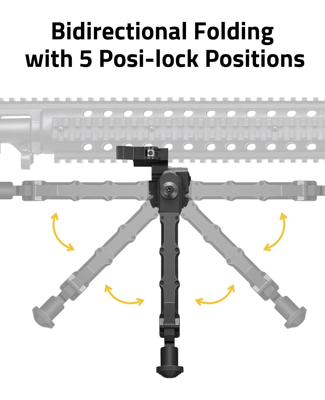 CVLIFE 7.5-9 Inches Picatinny Bipod Tiltable Quick Release Bipods for Rifles - Global