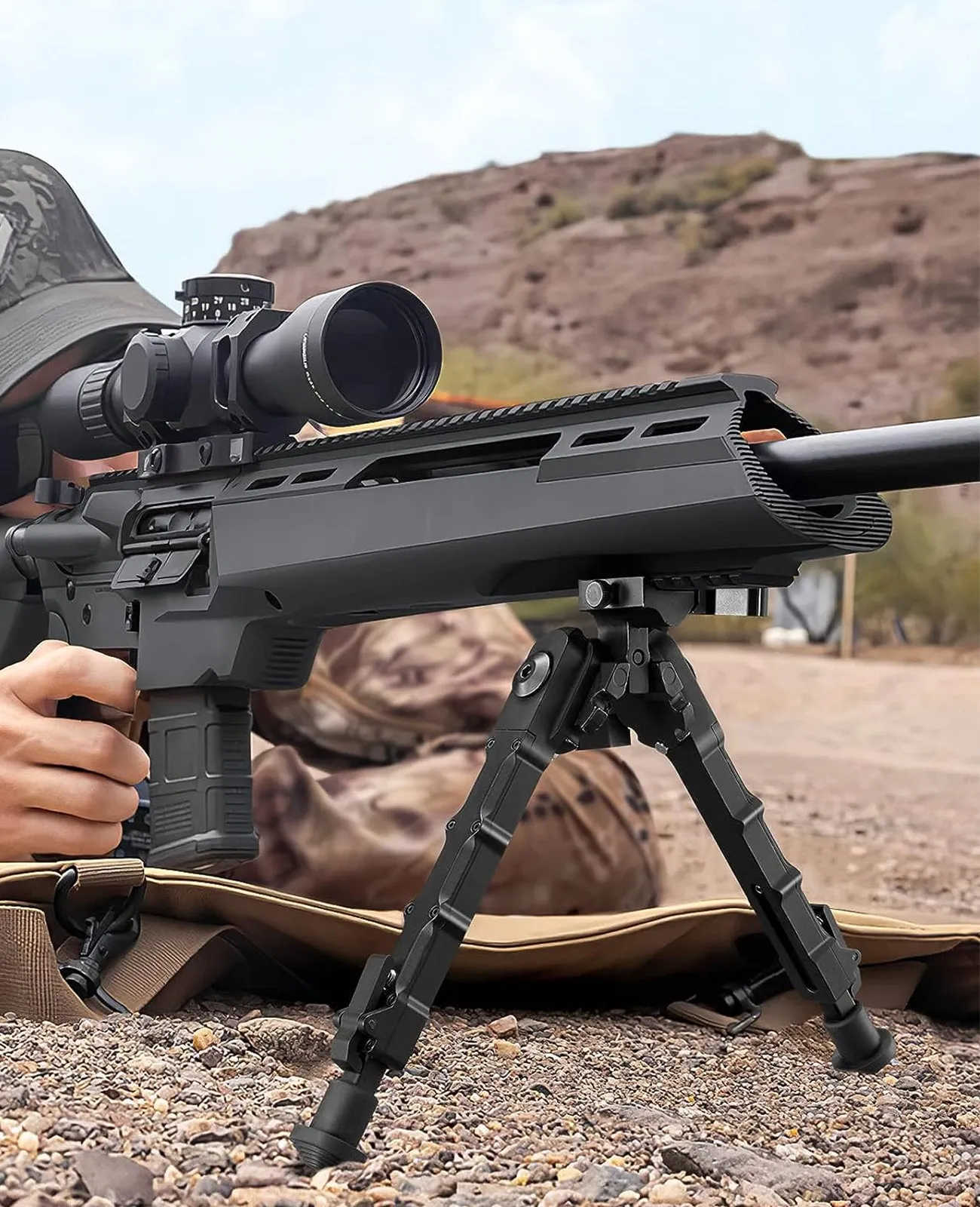 CVLIFE 7.5-9 Inches Picatinny Bipod Tiltable Quick Release Bipods for Rifles - Global