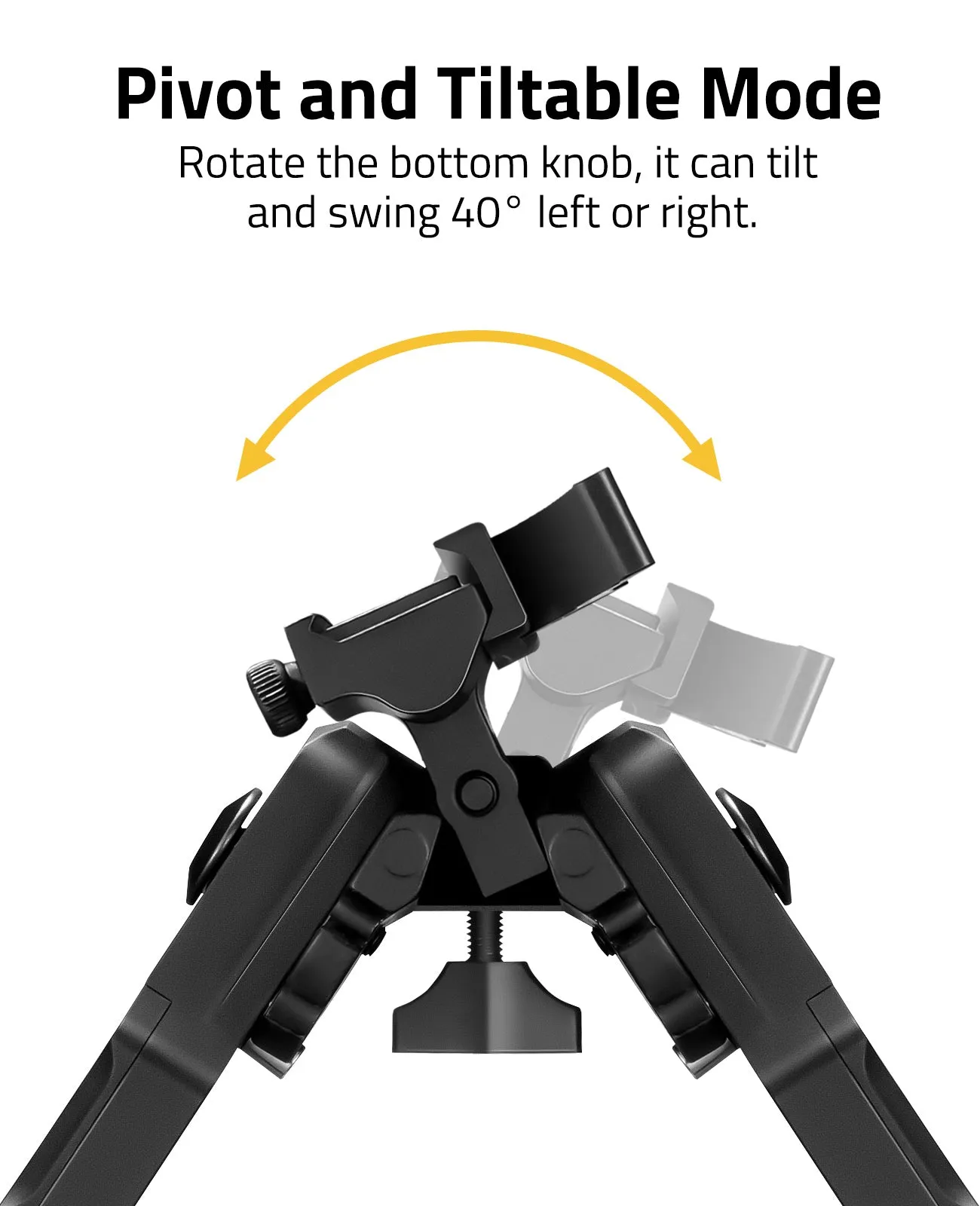 CVLIFE 7.5-9 Inches Picatinny Bipod Tiltable Quick Release Bipods for Rifles - Global
