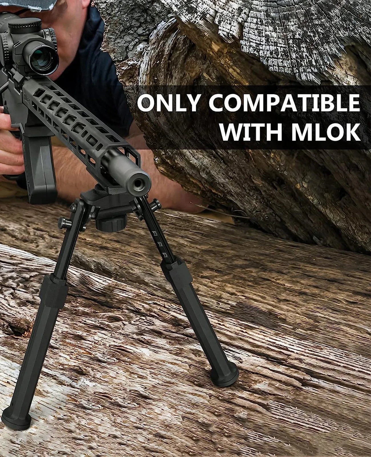 CVLIFE 8.3-11.2 Inches Rifle Bipod Compatible with Mlok - Global