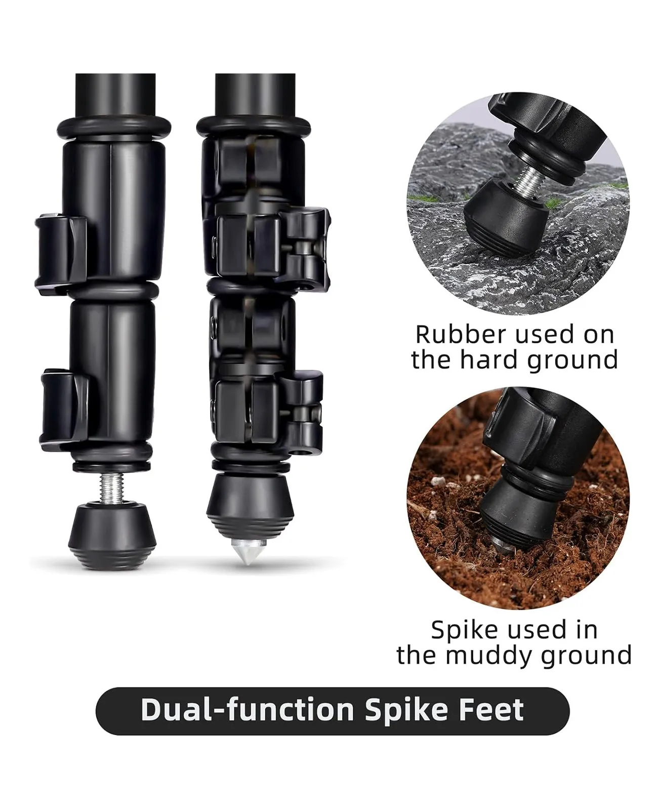 CVLIFE Shooting Rest Hunting Bipods with Swivel V Yoke Rest