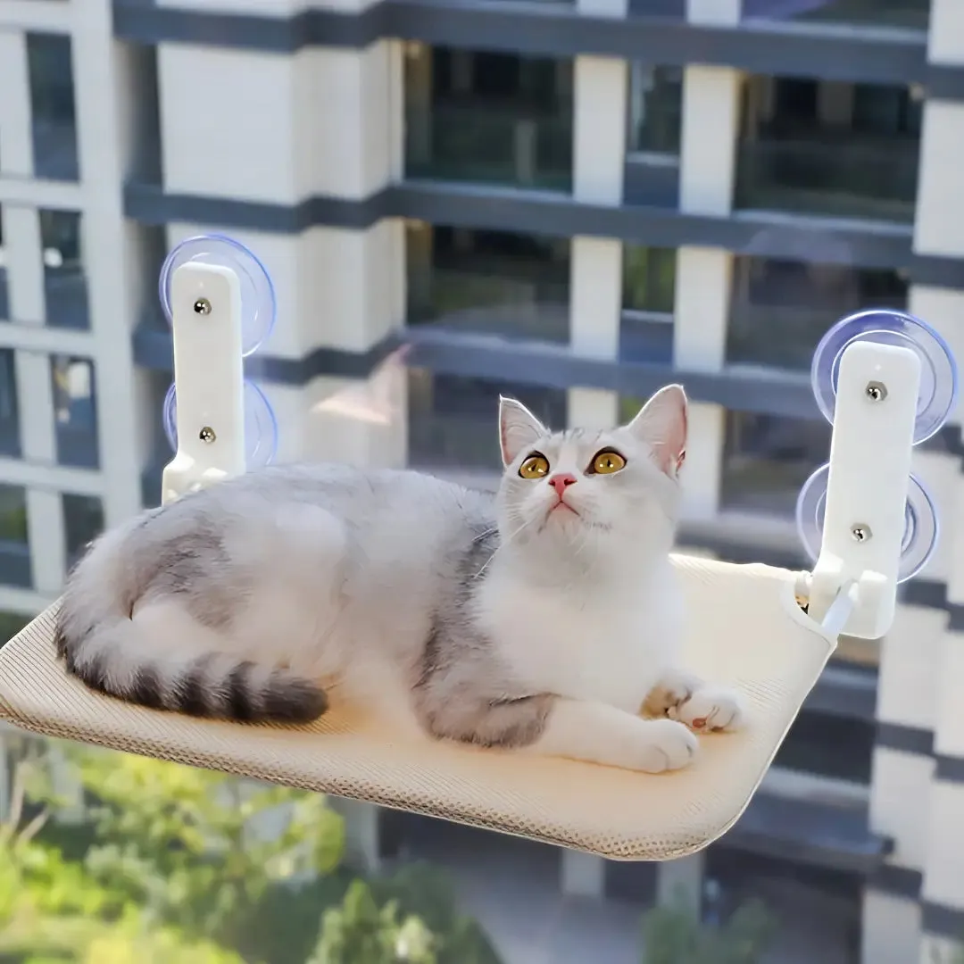 Deluxe Cat Window Perch - Comfy Hammock with Scenic View