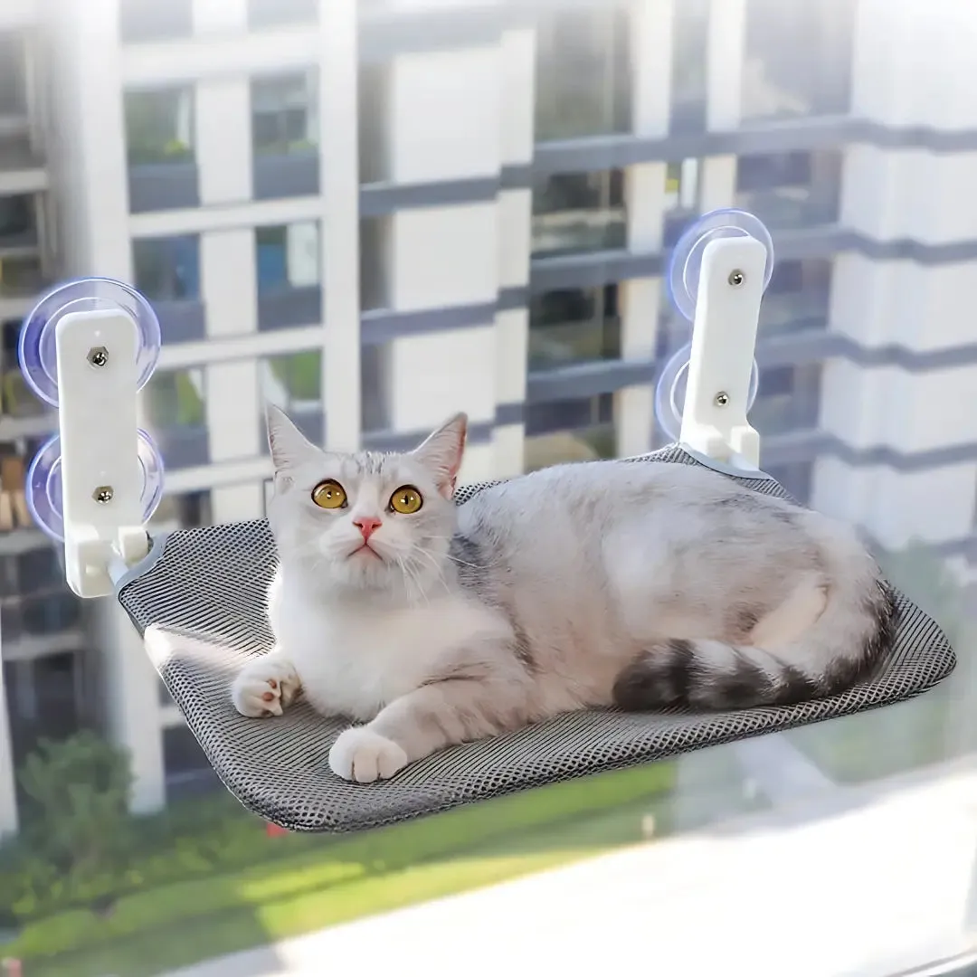 Deluxe Cat Window Perch - Comfy Hammock with Scenic View
