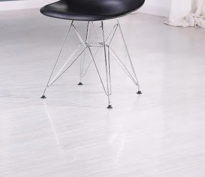 Eiffel Chrome Wire Legs Dining Side Chair Black DSR Set of 2