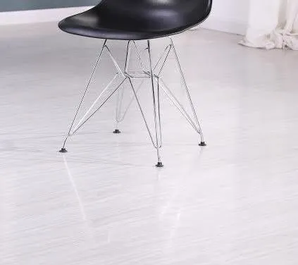 Eiffel Chrome Wire Legs Dining Side Chair Black DSR Set of 4