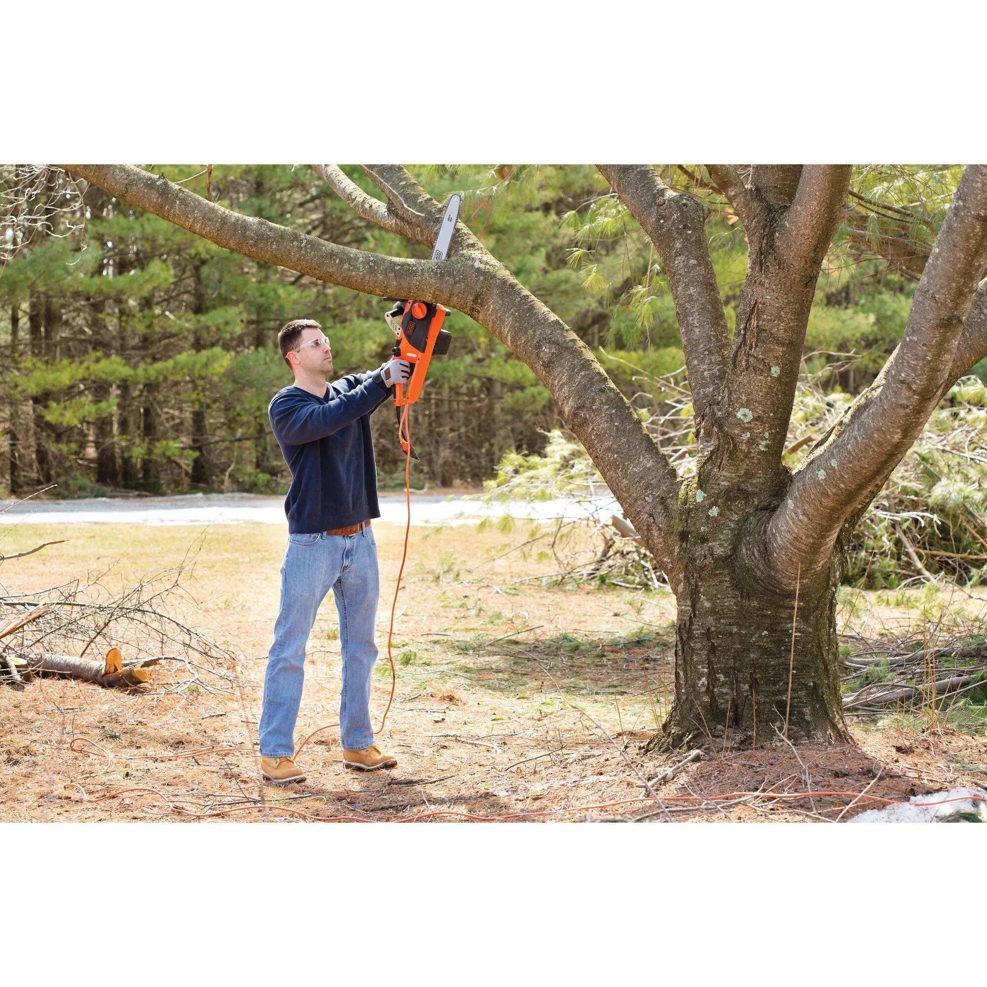 Electric Chainsaw, 18-Inch, 15-Amp