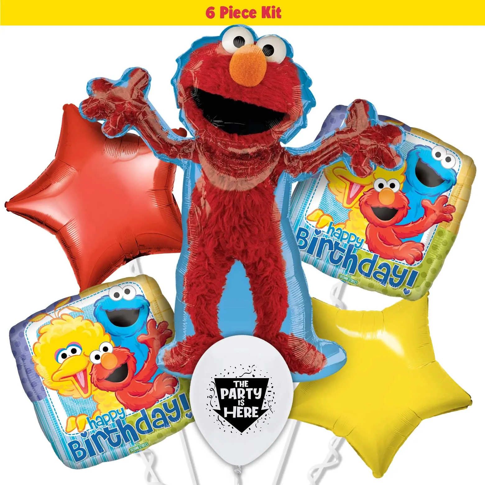 Elmo Sesame Street Birthday Balloon Bouquet Kit