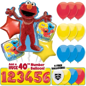 Elmo Sesame Street Birthday Balloon Bouquet Kit