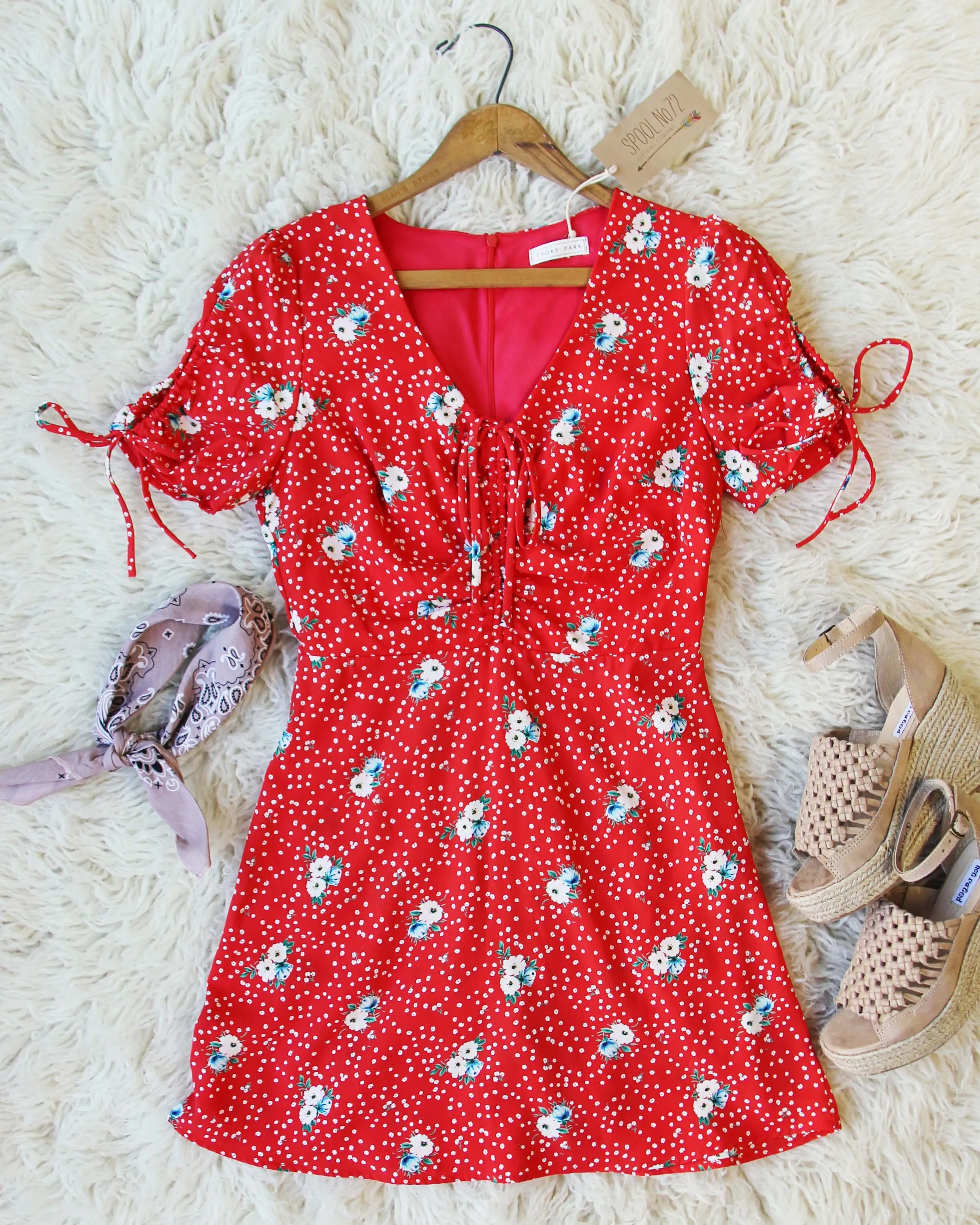 Emory Dress in Red