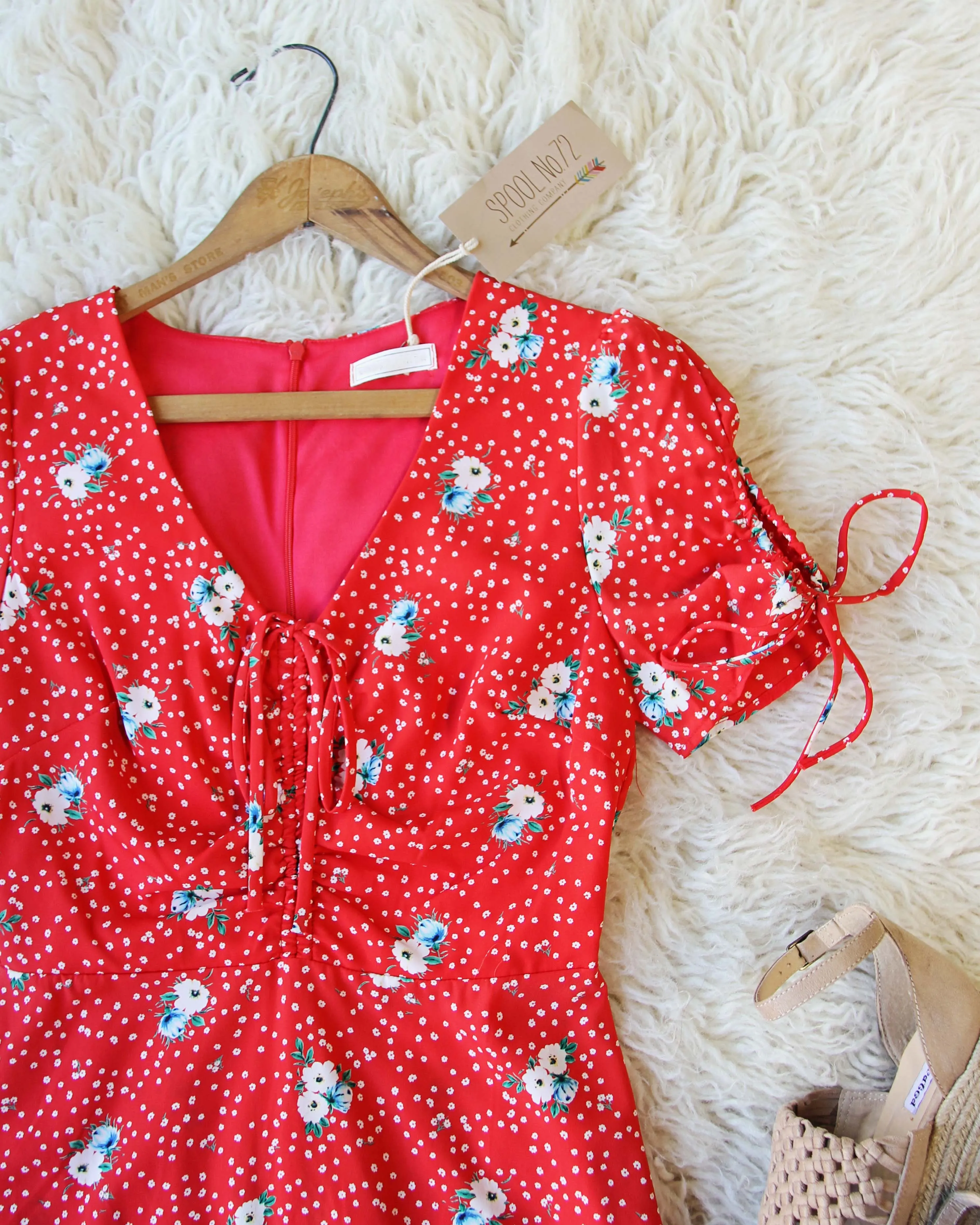 Emory Dress in Red