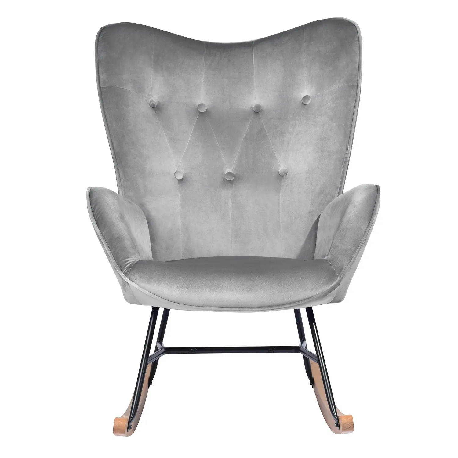 EPPING Modern Rocking Fabric Armchair- HomyCasa
