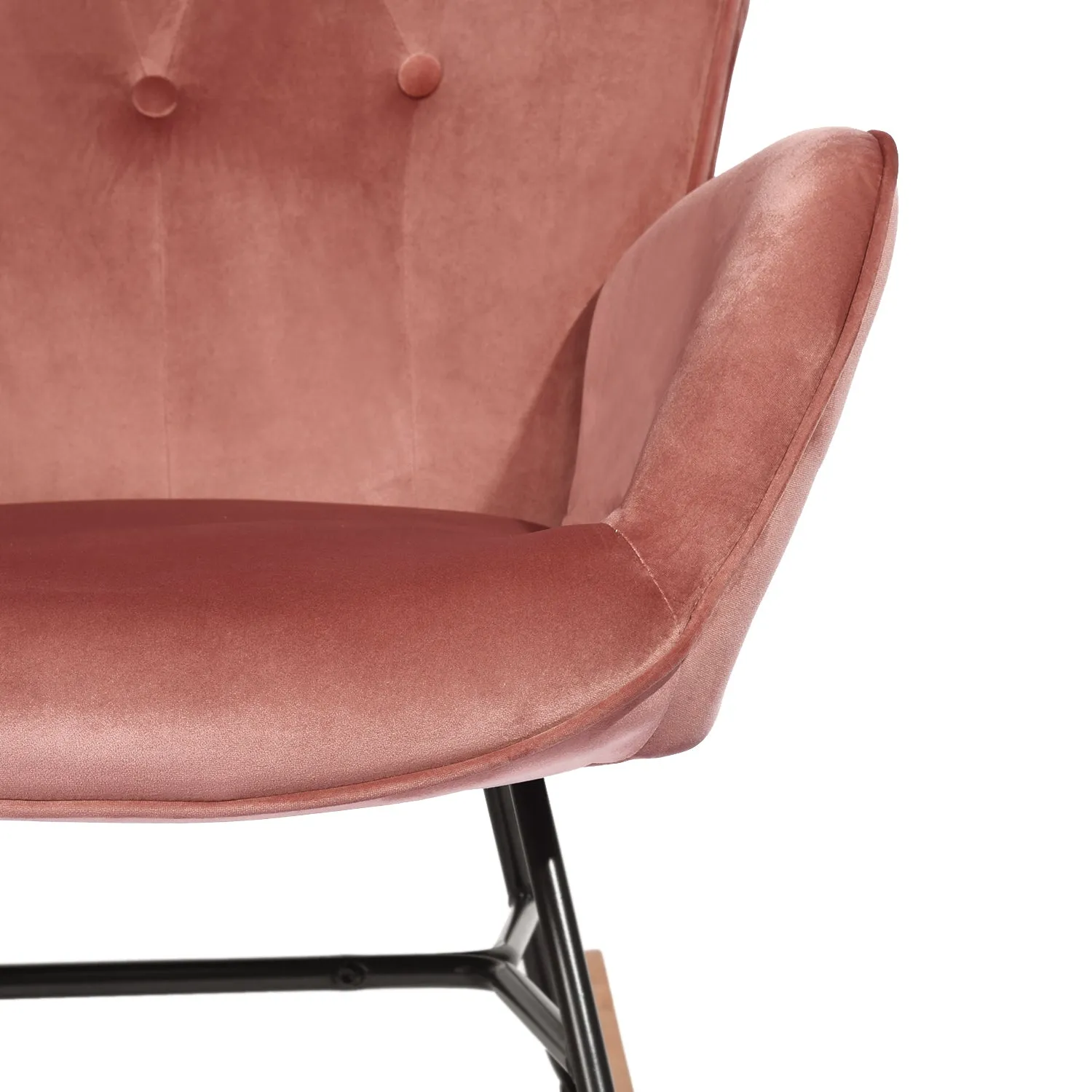 EPPING Modern Rocking Fabric Armchair- HomyCasa