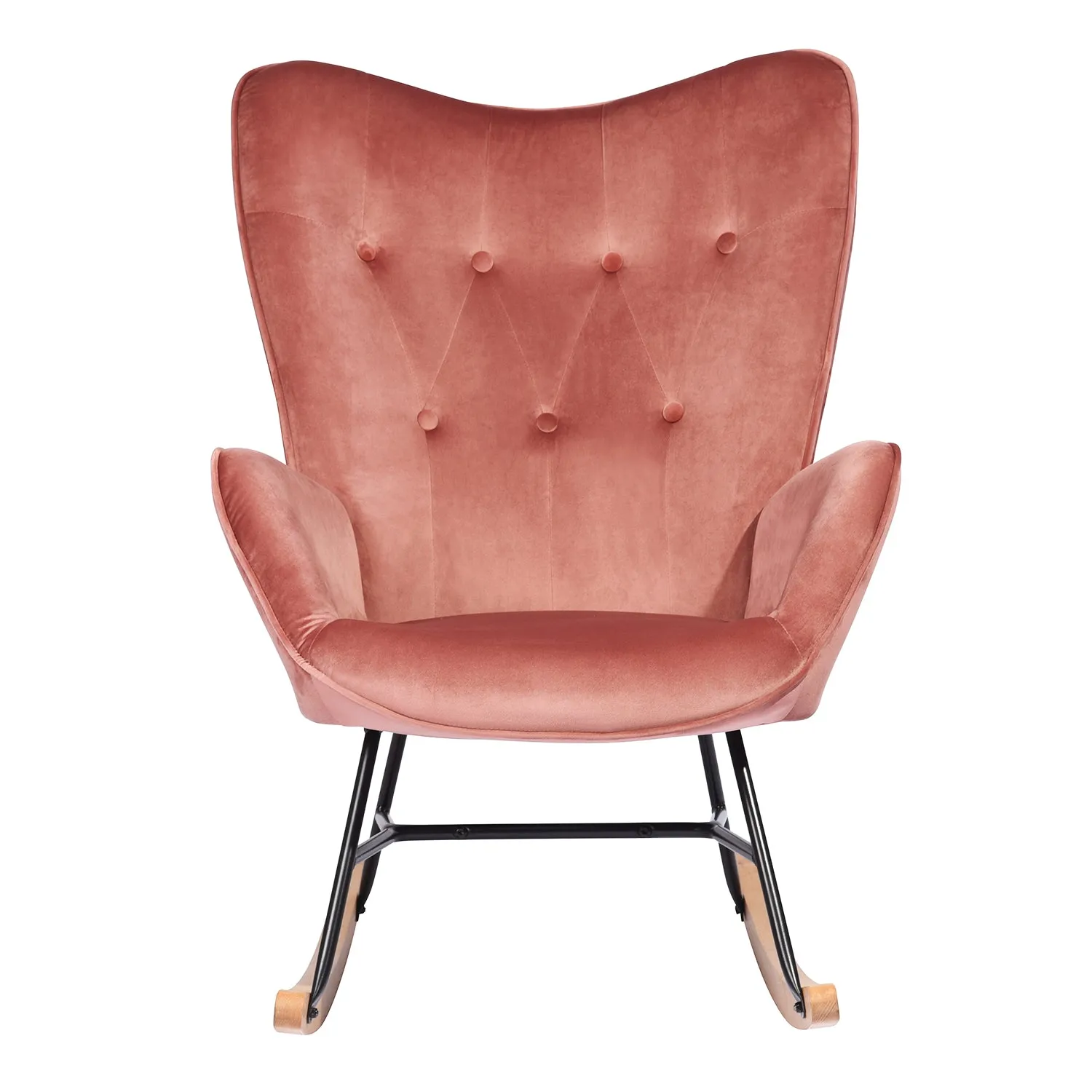EPPING Modern Rocking Fabric Armchair- HomyCasa