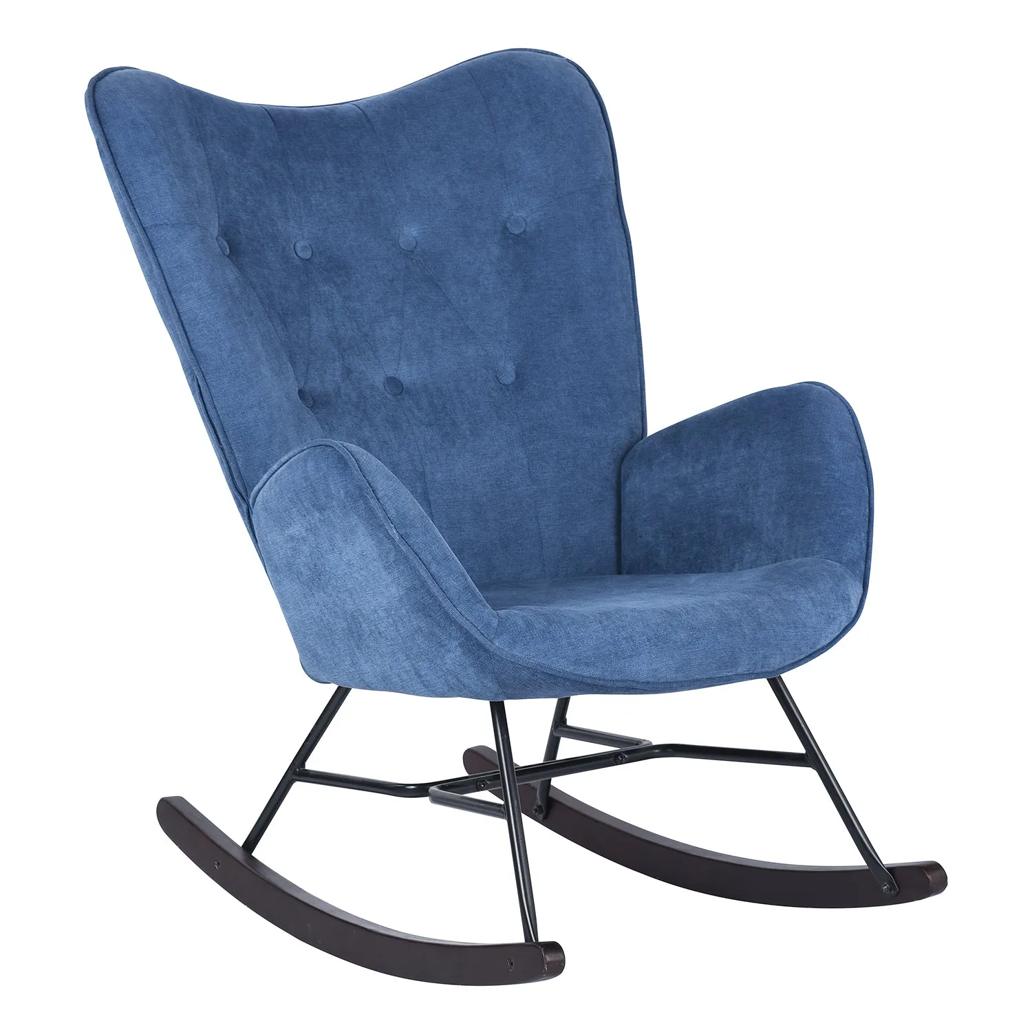 EPPING Modern Rocking Fabric Armchair- HomyCasa